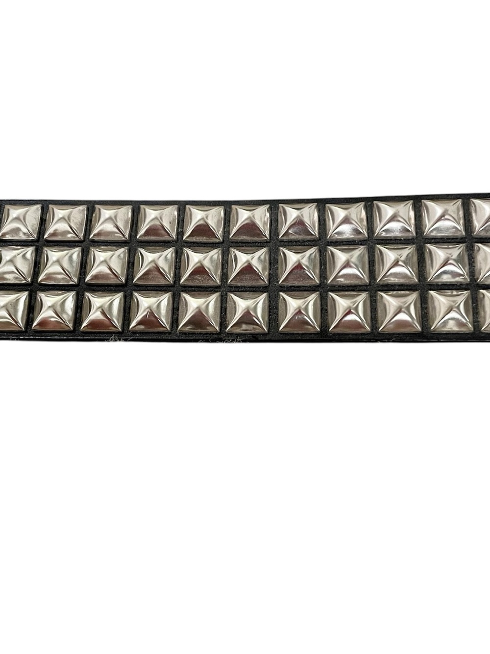 Wet Seal Faux Leather Studded Belt Medium Snap-On Replacement Buckle Option